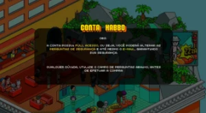 Conta Habbo Com Coroa De Nobre + Acessórios Dourados V1