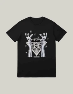 Camiseta Preta Burlesque - Artesanato e Personalizados