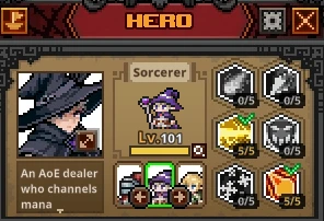 Conta TBH: Task Bar Hero - Lv Max - Runas - Cubo 100 