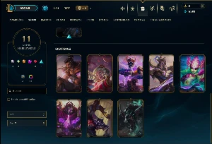 Mestre com 60 Champs e 11 Skins ( 54 PDL ) - League of Legends LOL
