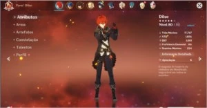 GENSHIN IMPACT DILUC LVL 80 + 2 VENTI LVL 70 AR 41