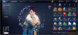 CONTA MIR4 SA 11 TAOÍSTA LEVEL 50 COM 50K DE PODER