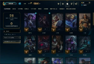 Prata 1 com 45 Champs e 2 Skins - League of Legends LOL