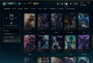 Prata 1 com 45 Champs e 2 Skins - League of Legends LOL