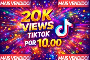 20K views - Tiktok - Video - Redes Sociais