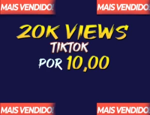 20K views - Tiktok - Video - Redes Sociais