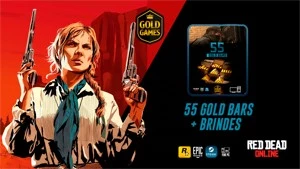 55 Gold Bar para Read Dead Redemption Online para PC+Brindes - Red Dead Online