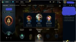 CONTA PLATINA V COM 143 champs E 130 SKINS - League of Legends LOL