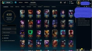 CONTA PLATINA V COM 143 champs E 130 SKINS - League of Legends LOL