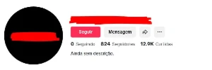 Conta no TikTok com 800 Seguidores (Preço Negociável)