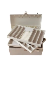 Porta-Joias Grande Branco de 5 Andares - Artesanato e Personalizados