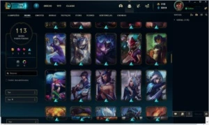 Conta Lol prata 3, 113 skins, quase todos os campeões. - League of Legends