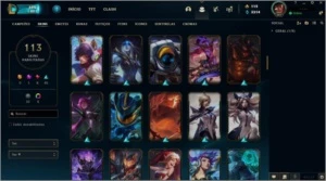 Conta Lol prata 3, 113 skins, quase todos os campeões. - League of Legends