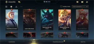 Conta Wild Rift 85 skins - League of Legends: Wild Rift LOL WR