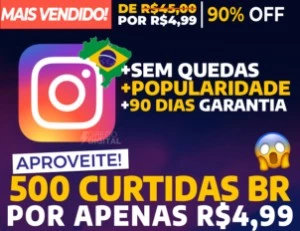 [Promoção] 500 Curtidas Brasileiras Instagram por R$4,99