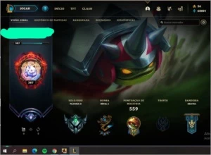 CONTA LEAGUE OF LEGENDS PLAT 2  TODOS OS CHAMPS 172 SKINS LOL