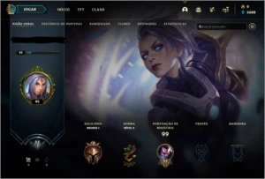 Conta League of Legends de 2017, bom MMR. LOL