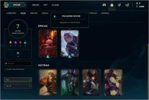Conta League of Legends de 2017, bom MMR. LOL