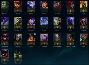 Conta League of legends Ouro 2, borda platina LOL