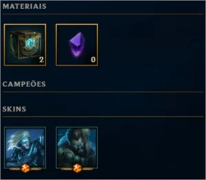 Conta League of legends Ouro 2, borda platina LOL