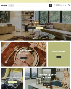Tema Empire Shopify Atualizado + Chave de Ativação - Sites, Lojas e Sistemas Prontos Sites e Scripts
