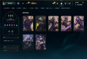 Prata 3 com TODOS os champs e 191 Skins ( MONO SUP ) - League of Legends LOL