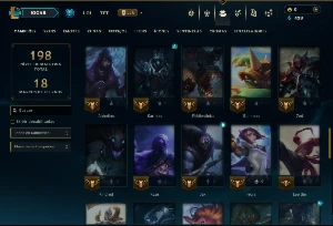 Ferro 1 com 60 Champs e 23 Skins - League of Legends LOL