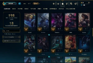 Ferro 1 com 60 Champs e 23 Skins - League of Legends LOL