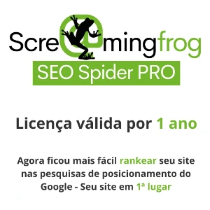 Assinatura - Screaming Frog SEO Spider - Válido por 1 ano - Assinaturas e Premium