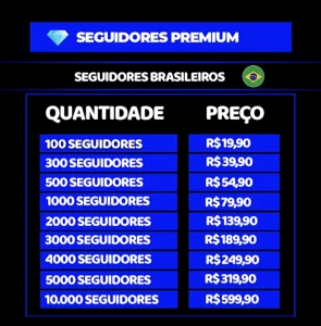 Seguidores - Redes Sociais