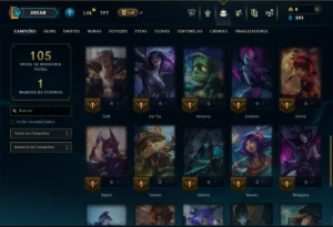 Bronze 3 com 40 Champs e 6 Skins - League of Legends LOL