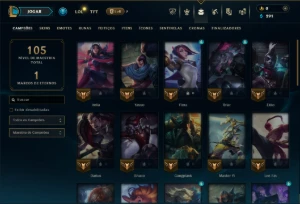 Bronze 3 com 40 Champs e 6 Skins - League of Legends LOL