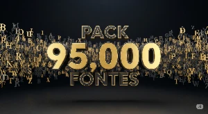 Pack 95.000 Fontes Profissionais - Eleve seu Design! - Outros