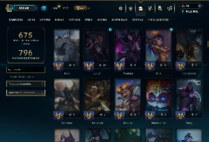 Ouro 3 com TODOS os Champs e 281 Skins ( ADC / JG / TOP ) - League of Legends LOL