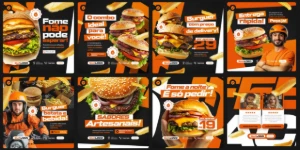 Arte Hamburgueria PSD Premium (Design Editável e Profiss.)