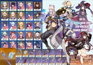 AR55 HUTAO, AYATO + FUTSU, ITTO, KOKOMI, JEAN C1, QIQI, MONA - Genshin Impact