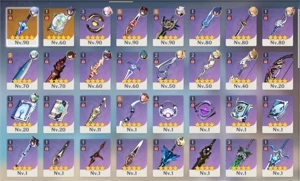 AR55 HUTAO, AYATO + FUTSU, ITTO, KOKOMI, JEAN C1, QIQI, MONA - Genshin Impact