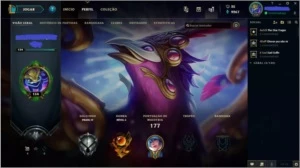 Conta LoL Prata IV com 79 skins e no Lv134, com bordas raras - League of Legends