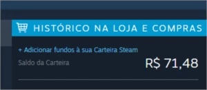 VENDO MEU SALDO DA STEAM