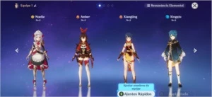 GENSHIN IMPACT - AR 5 - Xiangling + Noelle + Xingqiu