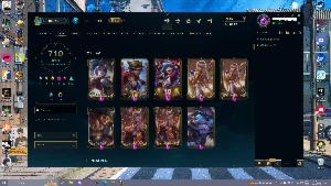 conta de lol com 710 skins - League of Legends