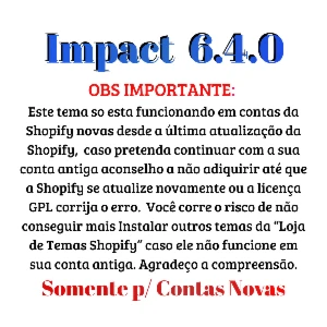 Tema Shopify Impact + Atualizações E Bônus - Outros