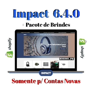 Tema Shopify Impact + Atualizações E Bônus