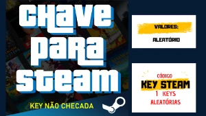 1x Steam Key Aleatória + Brinde - Gift Cards