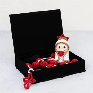 Terço Nossa Senhora de Fátima em Amigurumi - Artesanato e Personalizados