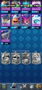 Royale LV12 Ouro 1167M Gema 3362 - Clash Royale