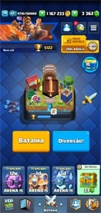 Royale LV12 Ouro 1167M Gema 3362 - Clash Royale
