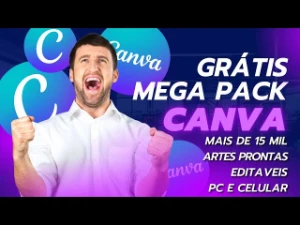 Promoção Mega Pack +15K Artes Editavel Canva  +Bonus 🔥