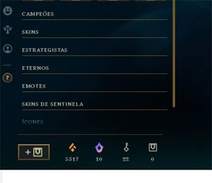 Conta g2 com 5k Essências Laranja, 21 chaves e skins raras. - League of Legends LOL
