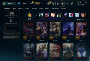 Bronze 2 com 55 Champs e 28 Skins - League of Legends LOL